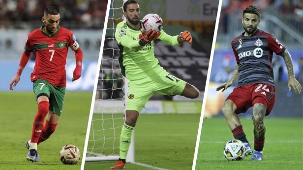 46-218514937 Hakim Ziyech, Rui Patricio und Lorenzo Insigne