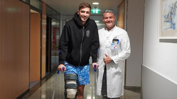 Tobias Berger (li.) verletzte sich erneut schwer am Knie