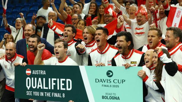 Großer Tag für den österreichischen Sport: Das Davis-Cup-Team