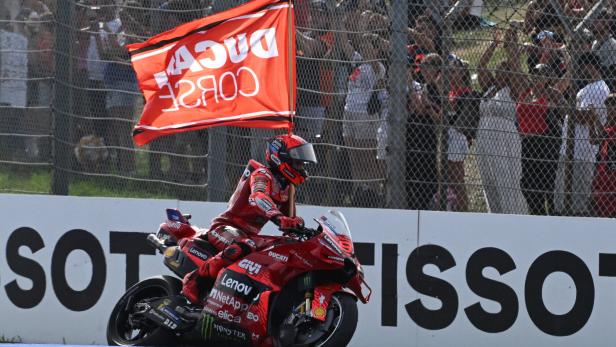 San Marino Grand Prix Marquez feiert