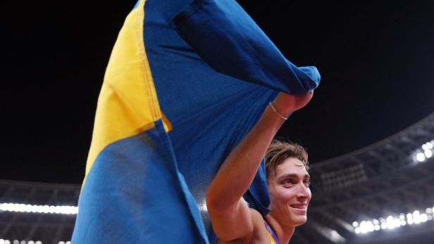 Men's Pole Vault Final Sein 14. Weltrekord: Stabhochspringer Duplantis