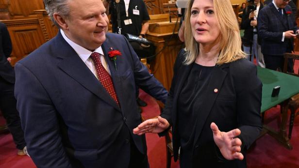 Michael Ludwig und Bettina Emmerling im Gemeinderat