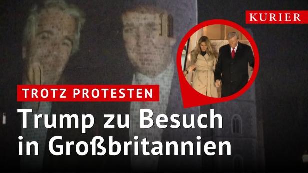 Trotz Protesten: Trump auf Staatsbesuch in England
