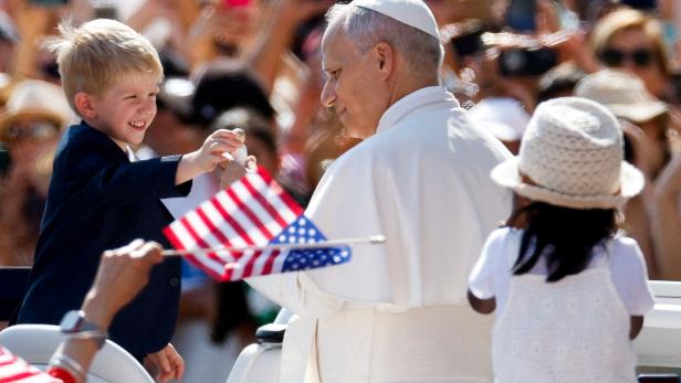 FILE PHOTO: Pope Leo XIV holds general audience in St. Peter's Square