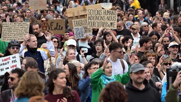 Massenprotest in Frankreich