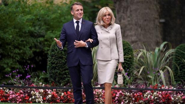 French President Macron visits Britain