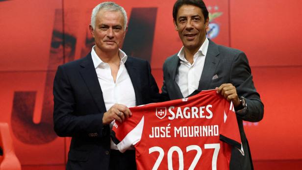 Jose Mourinho bei der Präsentation