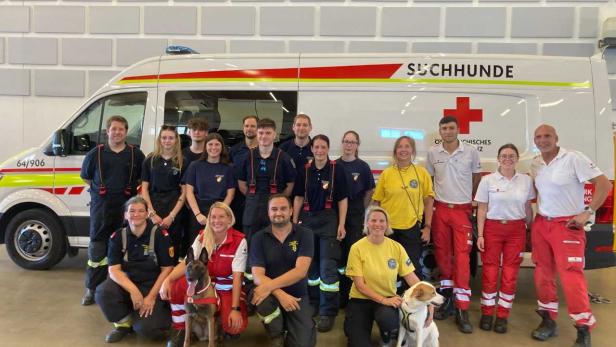 Retter im Einsatz
