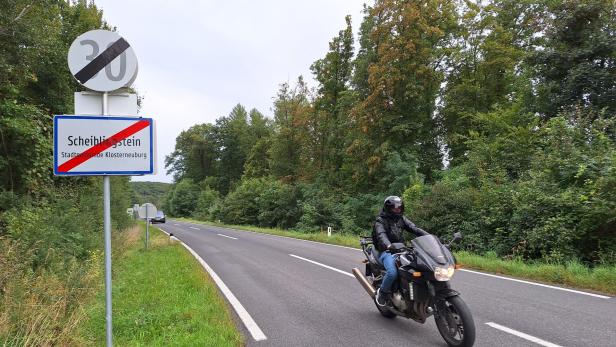 Das Ende von Scheiblingstein ist der Anfang von Wien. Allerdings nur drüben im Wienerwald (auf der rechten Seite).