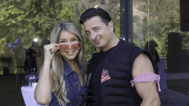 Sängerin Simone mit Andreas Gabalier