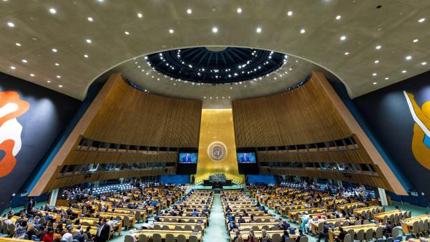 Sitzungssaal der UN-Generaldebatte in New York