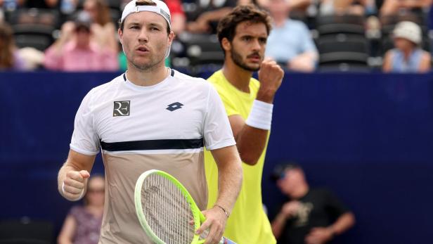 MTS-SPO-TEN-ATP-250-WINSTON-SALEM-OPEN-2025-FINAL-DAY Miedler ist mit Cabral (re.) erfolgreich