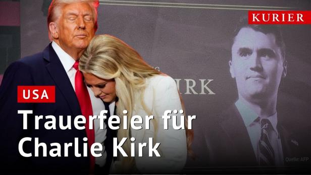 Trump-Regierung inszeniert Trauerfeier für Charlie Kirk