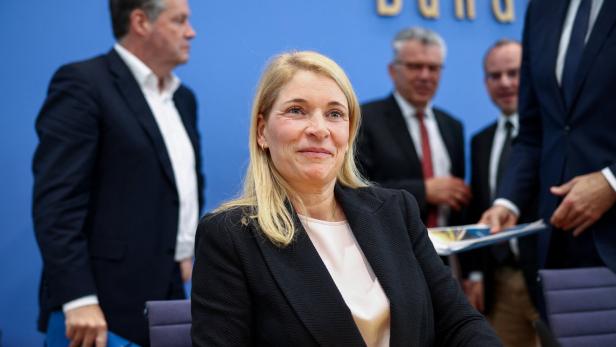 Unveiling of restructuring plans for state-owned rail company Deutsche Bahn, in Berlin