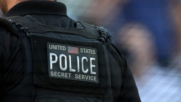 Ein Polizist des amerikanischen Secret Service