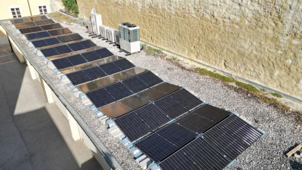 PV Anlage auf Garagendächern im Eisenstädter Bischofshof