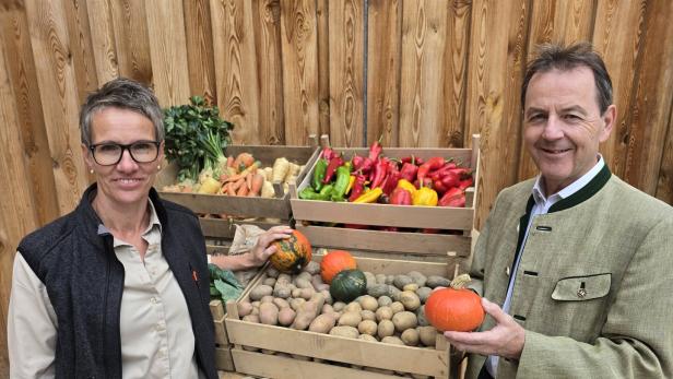 Landwirtschaftskammerpräsident und Landwirtin