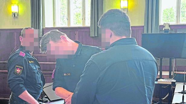 Angeklagter vor Gericht