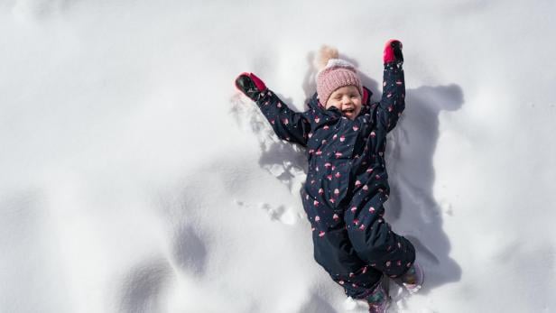 Kinderfreude im Schnee 