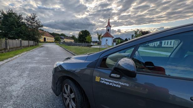 Nachbarschaftsauto im Waldviertler Ort Rafting. 