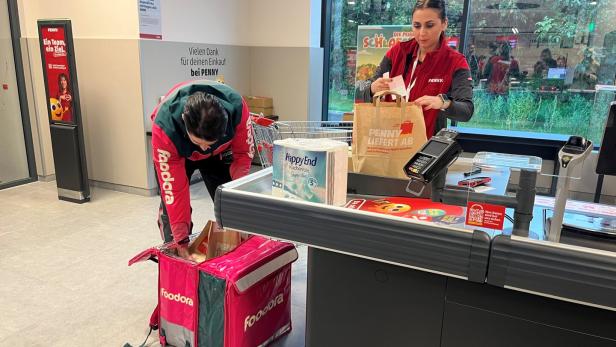 Abholung Lebensmittel Foodora in Penny Filiale