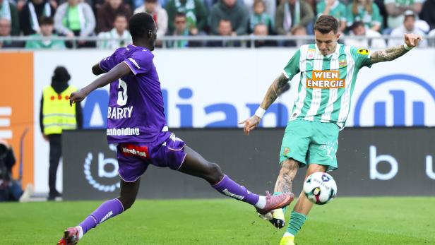 Rapid mit Bolla (r.) gegen Austria und Barry