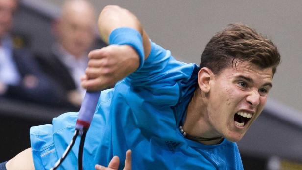 Aufschlag Thiem: Der 20-Jährige ist nicht nur der jüngste, sondern auch der beste Einzelspieler im Daviscup-Team.