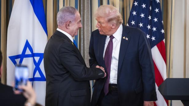 US President Trump and Israeli Prime Minister Netanyahu press conference at the White House