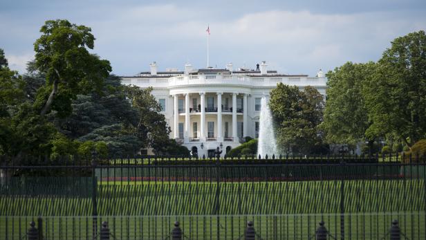 White House South Lawn in Washington DC