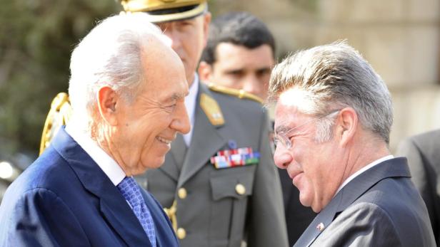 Israels Präsident Shimon Peres trifft heute Sonntag Bundespräsident Heinz Fischer. Teile der Innenstadt werden zur Sperrzone.