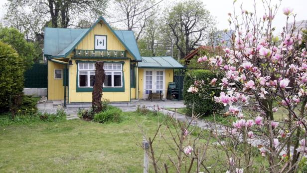 Zauberhaftes Schrebergartenhaus in Wien mit großes Garten. 