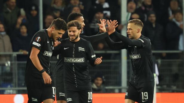 Sturm jubelt über das 1:0