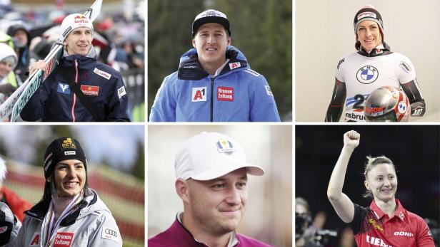 Die sechs Nominierten für die Sportler-Wahl.