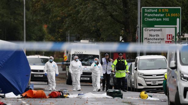 Aftermath of the Manchester synagogue attack