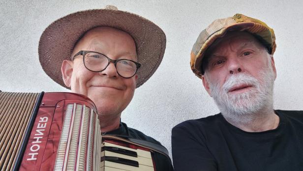 Der Musiker Heinz Jiras und der pensionierte Lehrer Otto Luif.
