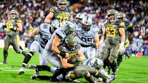 Football: Die Wiener Vikings gegen die Raiders Tirol