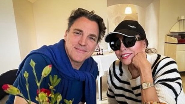 Alexander Newley und Joan Collins