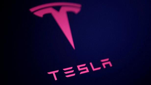FILE PHOTO: Illustration shows Tesla logo
