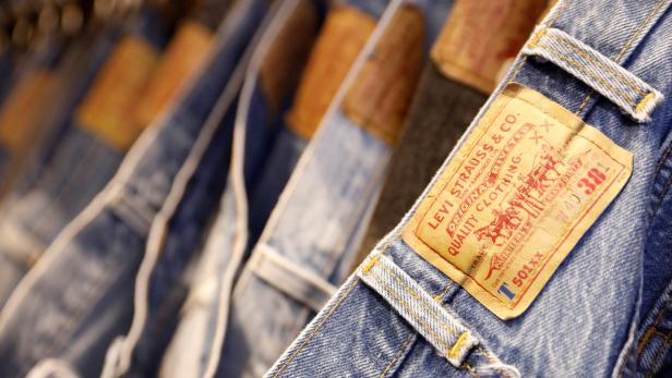 FILE PHOTO: Jeans trousers are displayed at a Levi Strauss store in New York