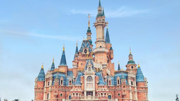 Disneyland Kalifornien in einer Großaufnahme.