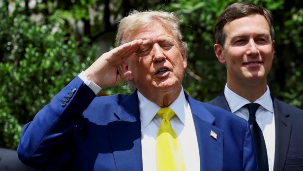 US-Präsident Trump und sein Schwiegersohn Jared Kushner