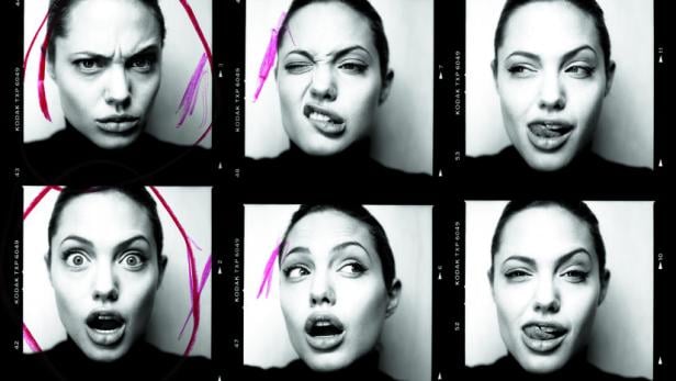 12 Mal Angelina Jolie, 12 verschiedene Gesichtsausdrücke: fotografiert von Patrick Demarchelier
