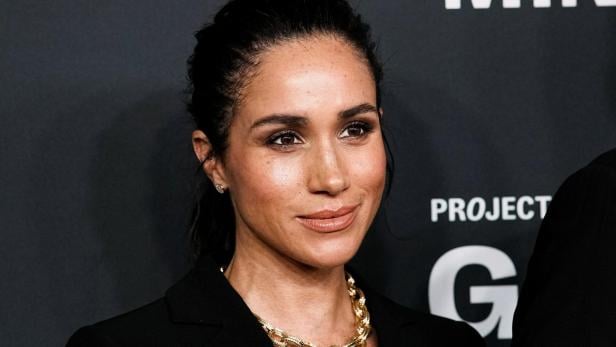 Eine Nahaufnahme des Gesichtes von Herzogin Meghan