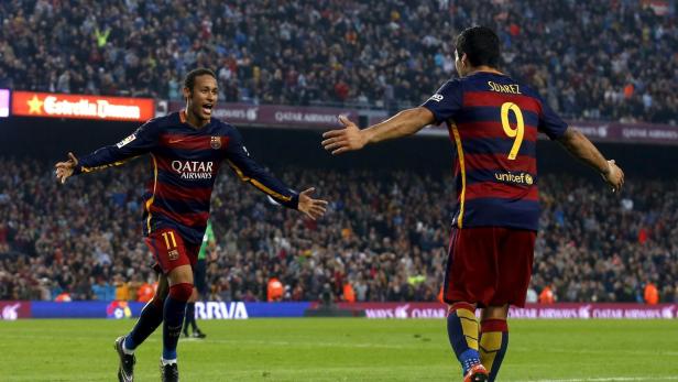 Torschützen vom Dienst: Neymar und Suarez