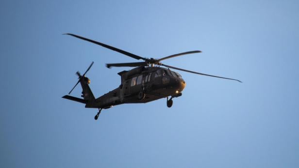 Hubschrauber in der Luft