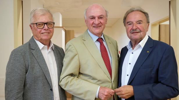 Die drei Autoren: Hans Tomsich, Erwin Pröll und Hans Rädler