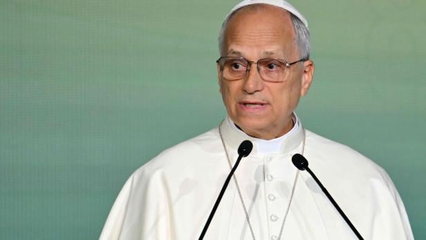 Papst Leo XIV. spricht bei einem Besuch der Welternährungsorganisation FAO in Rom