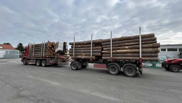 Überladener Lkw