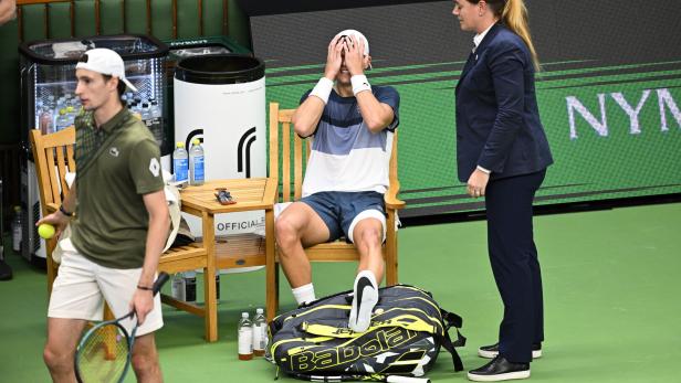 Nordic Open tennis tournament in Stockholm Bittere Tränen bei Holger Rune