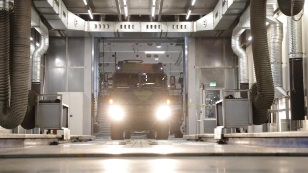 Blick in das Werk von Rheinmetall MAN Military Vehicles in Liesing. Blick in das Werk von Rheinmetall MAN Military Vehicles in Liesing.